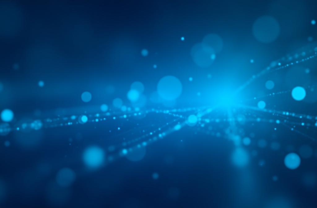 Abstract illustration representing artificial intelligence and data connections
